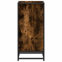 Berkfield Home Book Cabinet Smoked Oak 40x35x76 cm Engineered Wood in Brown - Size: 40 x 35 x 76 cm - thumbnail 5