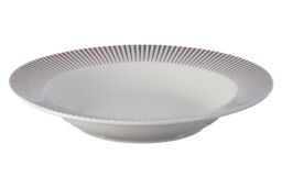Orsina 12 Piece Spoke Porcelain Dinner Set, White Glazed Finish Dinnerware, Perfect For Daily Use or Special Occasion - thumbnail 4