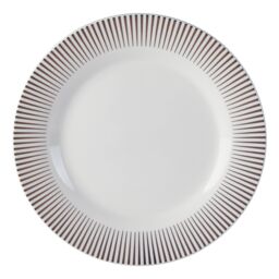 Orsina 12 Piece Spoke Porcelain Dinner Set, White Glazed Finish Dinnerware, Perfect For Daily Use or Special Occasion - thumbnail 2