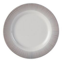 Orsina 12 Piece Spoke Porcelain Dinner Set, White Glazed Finish Dinnerware, Perfect For Daily Use or Special Occasion - thumbnail 3