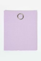 Homescapes Plain Cotton Ready Made Eyelet Curtain Pair in Mauve - Size: 117 cm width x 137 cm drop - thumbnail 2