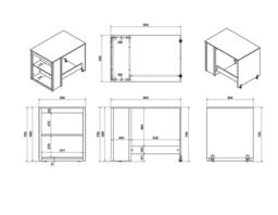 Flair Charlie Staircase Mid Sleeper Cabin Bed with Storage & Desk in Grey - Size: Single - thumbnail 7
