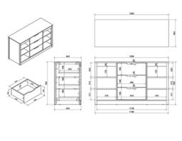 Flair Charlie Staircase Mid Sleeper Cabin Bed with Storage & Desk in Grey - Size: Single - thumbnail 6