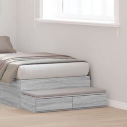 Berkfield Home Bed Drawers Grey Sonoma 100x36, 5x16, 5 cm Engineered Wood - thumbnail 1