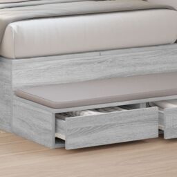 Berkfield Home Bed Drawers Grey Sonoma 100x36, 5x16, 5 cm Engineered Wood - thumbnail 4