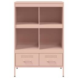 Berkfield Home Highboard Pink 68x39x101.5 cm Steel - thumbnail 6