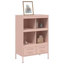 Berkfield Home Highboard Pink 68x39x101.5 cm Steel - thumbnail 4