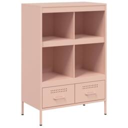 Berkfield Home Highboard Pink 68x39x101.5 cm Steel