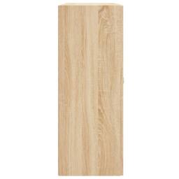 Berkfield Home Wall Mounted Cabinet Sonoma Oak 69.5x34x90 cm Engineered Wood in Light Tan - thumbnail 8