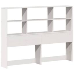 Berkfield Home Bookcase Bed without Mattress White 160x200cm Solid Wood Pine - Size: 160x200 cm - thumbnail 7