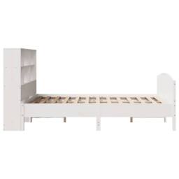 Berkfield Home Bookcase Bed without Mattress White 160x200cm Solid Wood Pine - Size: 160x200 cm - thumbnail 5
