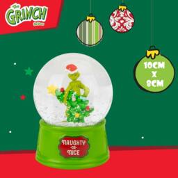 VFM e-Store Grinch Christmas Snow Globe Festive Ornament 10cm x 8cm Green X 1 - Size: 10 cm x 8 cm - thumbnail 2