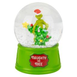 VFM e-Store Grinch Christmas Snow Globe Festive Ornament 10cm x 8cm Green X 1 - Size: 10 cm x 8 cm