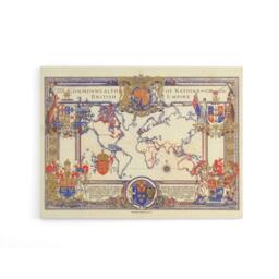 "Artery8 Map Webb 1937 British Empire Canvas Wall Art Print - Size: W24"" x H32""" - thumbnail 1