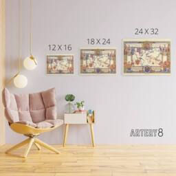 "Artery8 Map Webb 1937 British Empire Canvas Wall Art Print - Size: W24"" x H32""" - thumbnail 4