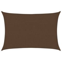 Berkfield Home Sunshade Sail 160 g/m ² Brown 2.5x4 m HDPE - thumbnail 2