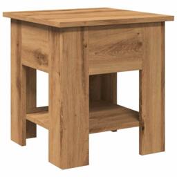 Berkfield Home Coffee Table Artisan Oak 40x40x42 cm Engineered Wood in Brown - Size: 40 x 40 x 42 cm - thumbnail 6