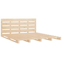 Berkfield Home Bed Frame 120x190 cm Small Double Solid Wood Pine in Brown - thumbnail 5
