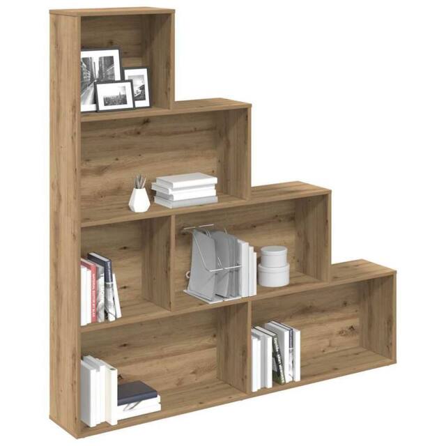 Berkfield Home Classic Book Cabinet Artisan Oak 157x24x160 cm Engineered Wood in Brown - Size: 157 x 24 x 160 cm - image 1
