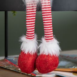 Samuel Alexander 69cm Battery Operated Christmas Gonk Decoration with Dangly legs in Red - thumbnail 6