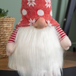 Samuel Alexander 69cm Battery Operated Christmas Gonk Decoration with Dangly legs in Red - thumbnail 5