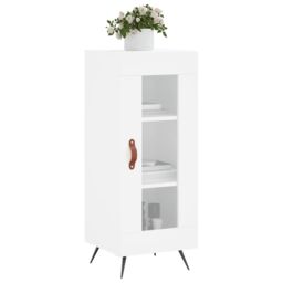 Berkfield Home Sideboard High Gloss White 34.5x34x90 cm Engineered Wood - thumbnail 3