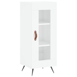 Berkfield Home Sideboard High Gloss White 34.5x34x90 cm Engineered Wood - thumbnail 2