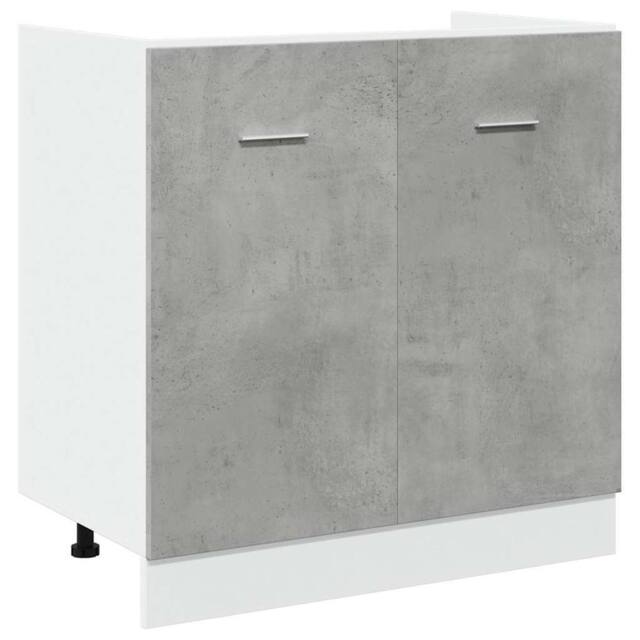 Berkfield Home Sink Bottom Cabinet Lyon Concrete Grey 80x46x81.5 cm Engineered Wood - image 1