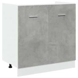 Berkfield Home Sink Bottom Cabinet Lyon Concrete Grey 80x46x81.5 cm Engineered Wood - thumbnail 1