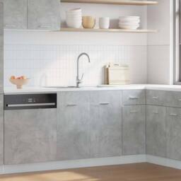 Berkfield Home Sink Bottom Cabinet Lyon Concrete Grey 80x46x81.5 cm Engineered Wood - thumbnail 2