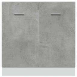 Berkfield Home Sink Bottom Cabinet Lyon Concrete Grey 80x46x81.5 cm Engineered Wood - thumbnail 6