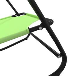 Berkfield Home Rocking Sun Loungers 2 pcs Green Steel & Textilene - thumbnail 6