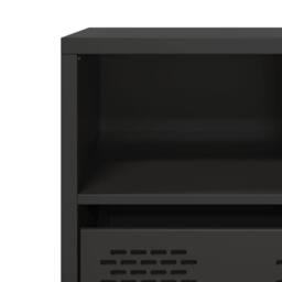 Berkfield Home TV Cabinet Black 68x39x43.5 cm Cold-rolled Steel - thumbnail 9
