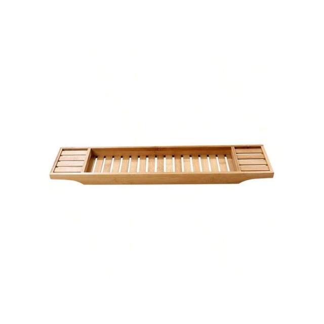 SPETLEK Wooden Bath Caddy Tray Bathtub Board Shelf Wine Tablet in Natural - image 1