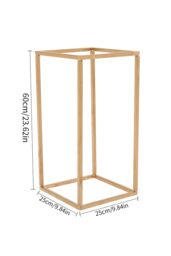 Living and Home 60Cm H Wedding Roadmap Detachable Flower Stand in Rose Gold - thumbnail 6