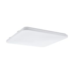 Loops Wall Flush Ceiling Light Colour White Shade White Plastic Bulb LED 49.5W