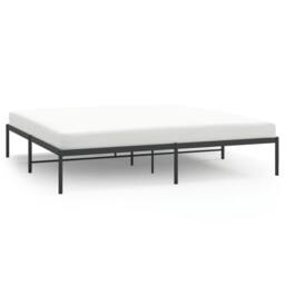 Berkfield Home Metal Bed Frame Black 180x200 cm Super King - thumbnail 2