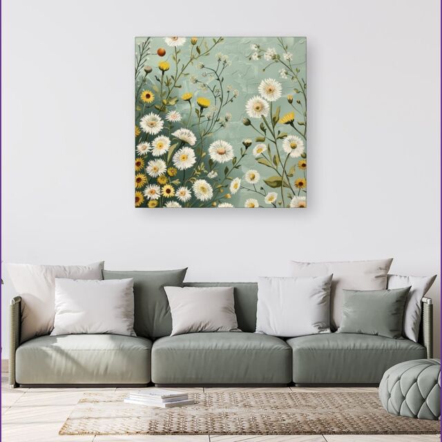 Warren Reed - Designer Springtime Canvas - Size: w40 inch x h40 inch - image 1
