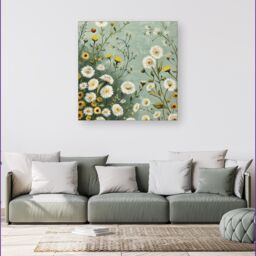 Warren Reed - Designer Springtime Canvas - Size: w40 inch x h40 inch - thumbnail 1
