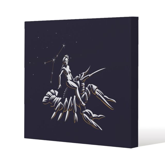 Benjamin Tate Design Sign of the zodiac cancer (canvas) / 61 x 61 x 4cm in Natural - Size: 61 x 61 x 4 cm - image 1