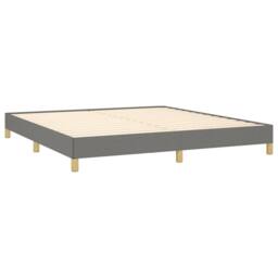 Berkfield Home Bed Frame Dark Grey 180x200 cm Super King Fabric - thumbnail 4