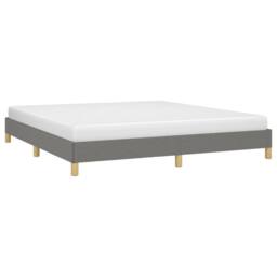 Berkfield Home Bed Frame Dark Grey 180x200 cm Super King Fabric - thumbnail 3
