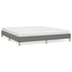 Berkfield Home Bed Frame Dark Grey 180x200 cm Super King Fabric - thumbnail 2