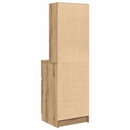 Berkfield Home Bedside Cabinet Artisan Oak 39x35x125 cm Engineered Wood - Size: 39 x 35 x 125 cm - thumbnail 8