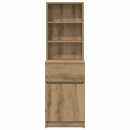 Berkfield Home Bedside Cabinet Artisan Oak 39x35x125 cm Engineered Wood - Size: 39 x 35 x 125 cm - thumbnail 6