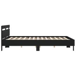Berkfield Home Bed Frame without Mattress Black 180x200 cm Super King - thumbnail 6