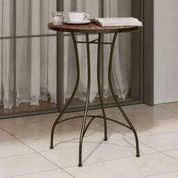 Berkfield Home Mosaic Bistro Table Terracotta √ò50x70 cm Ceramic in Burnt Orange - Size: 50x70 cm - thumbnail 2
