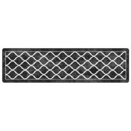Berkfield Home Rug Washable Black & White 80x300 cm Anti Slip - Size: 100 cm diameter - thumbnail 3
