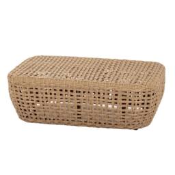 Lemon Pavilion Furniture and Decor Bloom Collection Outdoor Footstool - Metal - L55xW77xH27 cm - Brown - thumbnail 2