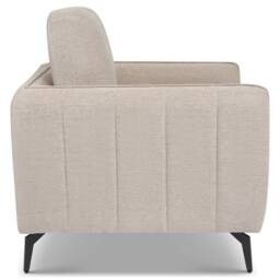 Bravich LTD Brixton Armchair - Modern Fabric Accent Chair with Steel Legs in Cream - thumbnail 5